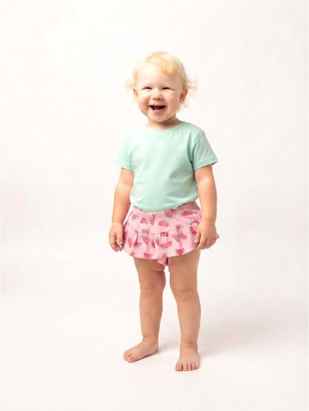 Jumping Beans Watermelon & Solid Pink Diaper Covers 2pk - sz 12M & 24M